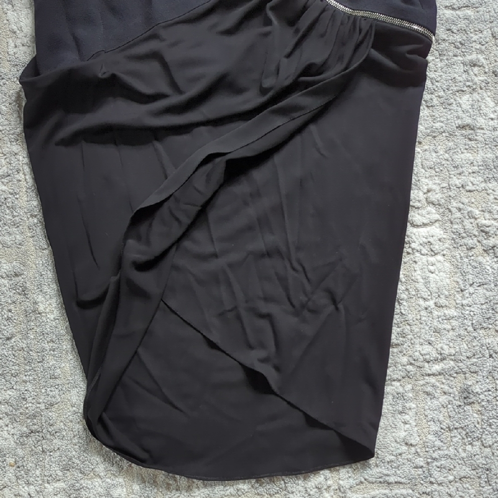 Versace Asymmetrical Skirt with Exposed Zipper - Picture 8 of 10